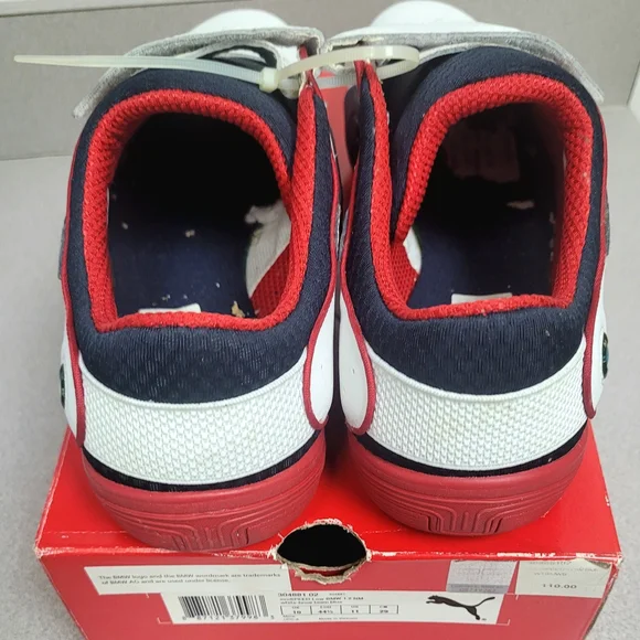 Puma Men's White and Red Sneakers - Picture 4 of 9